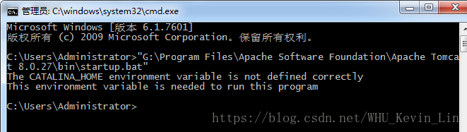 startup.bat报错